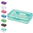 thumbnail image 1 of Crayon Boxes Bulk,Clear Pencil Case,Pencil Boxes Bulk Classroom,Hard Pencil Case,Pencil Box,Large Capacity Plastic Pencil Case Boxes with Snap-tight Lid(Blue Free Gift:Pen)from ANMUYUM, 1 of 9