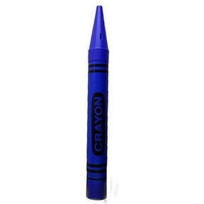 Crayon Coin Savings Bank - Measures Approximately 22.5" Tall x 2.25" Wide & deep - Color: Blue