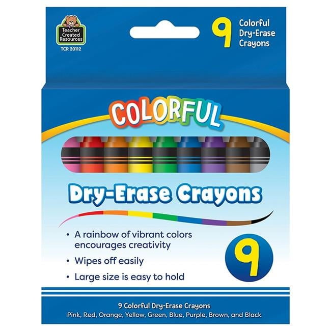 Crayon Colorful Dry-Erase - Pack of 6
