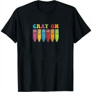 Crayon Craze: Colorful Kids' Tee with a Playful Twist