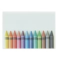 thumbnail image 1 of Crayon Cutting Board, Close up Photo of Various Color Painting Crafts in Straight Border Children Themed, Decorative Tempered Glass Cutting and Serving Board, in 3 Sizes, by Ambesonne, 1 of 2