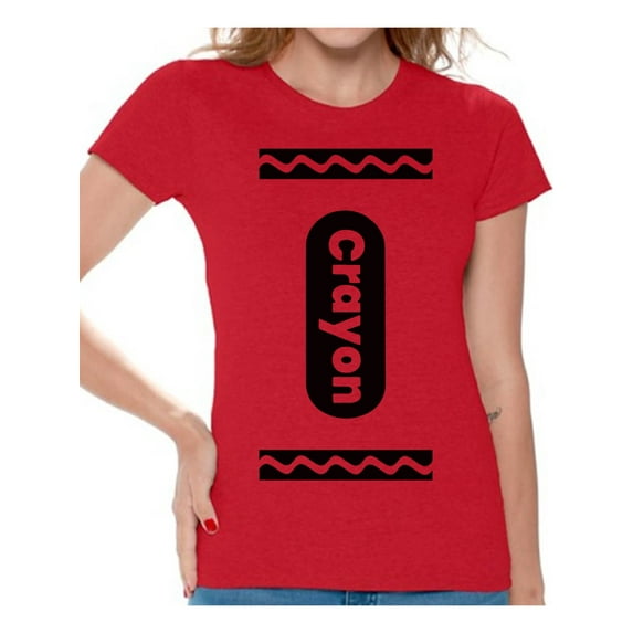 Crayon Halloween Shirt for Women - Funny Halloween Crayon Outfit
