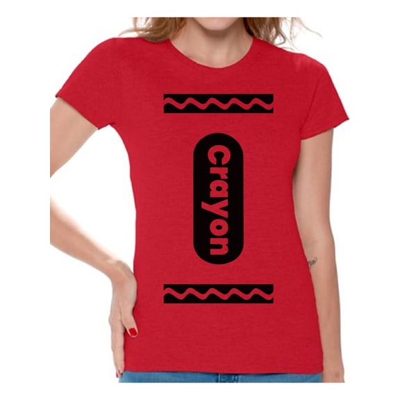 Crayon Halloween Shirt for Women - Funny Halloween Crayon Outfit