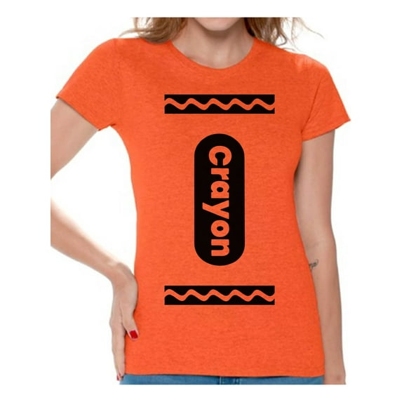Crayon Halloween Shirt for Women - Funny Halloween Crayon Outfit