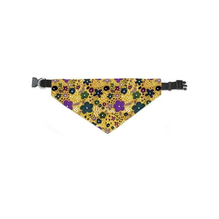Crayon Mustard Flower Pattern Bandana -Image by Shutterstock, Large