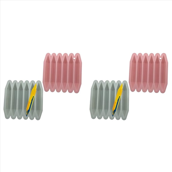 Crayon Recycling Mold 4 Pack, 3D Crayon Silicone Mold,Oven,Pure Silicone, and Reusable Crayon Mold