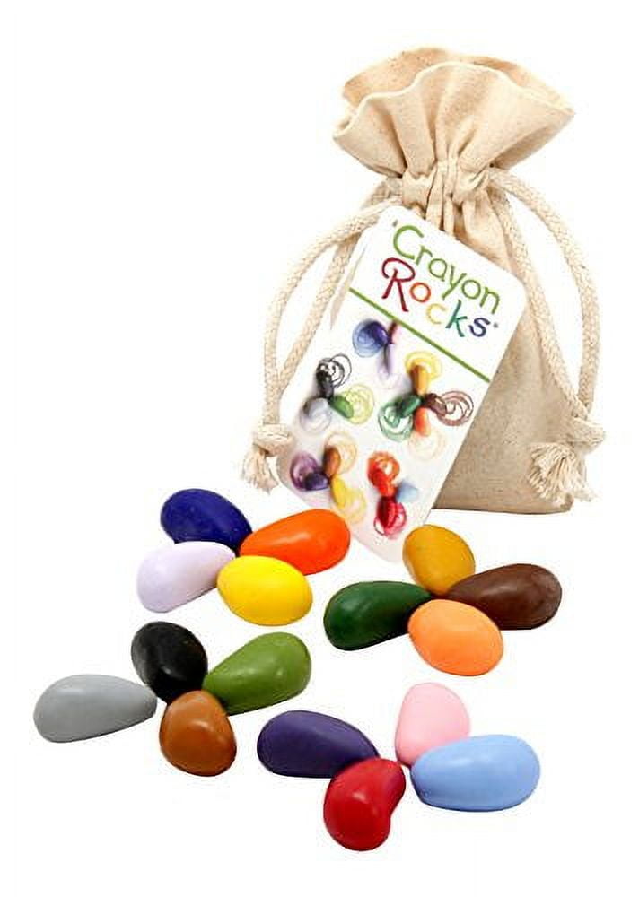 Crayon Rocks in cotton bag (32 colours) - Teia Education & Play