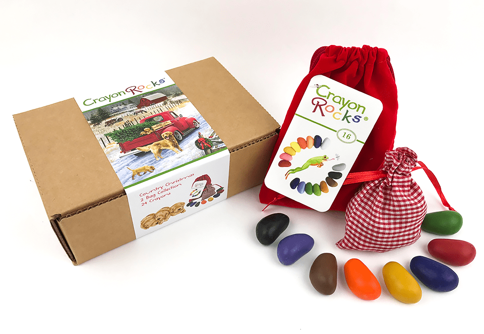 Crayon Rocks Toddler 24 Count Natural Soy Wax Crayons Premium Gift Set, Non-Toxic, Fine Motor Skills, Made in USA