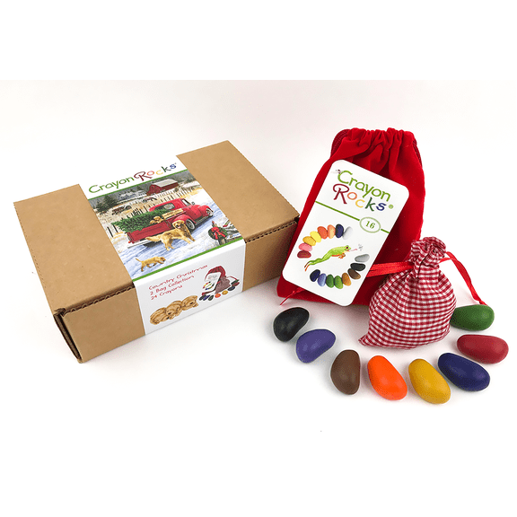 Crayon Rocks Toddler 24 Count Natural Soy Wax Crayons Premium Gift Set, Non-Toxic, Fine Motor Skills, Made in USA
