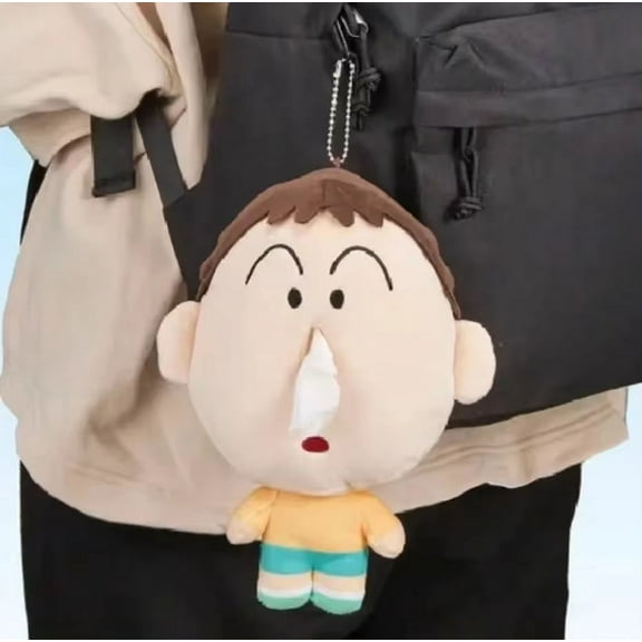 Crayon Shin-Chan Boochan Tissue Box Doll - Funny Design, Creative Keychain, Couple Bag Pendant, Ornament for Girls, Lovely Gift