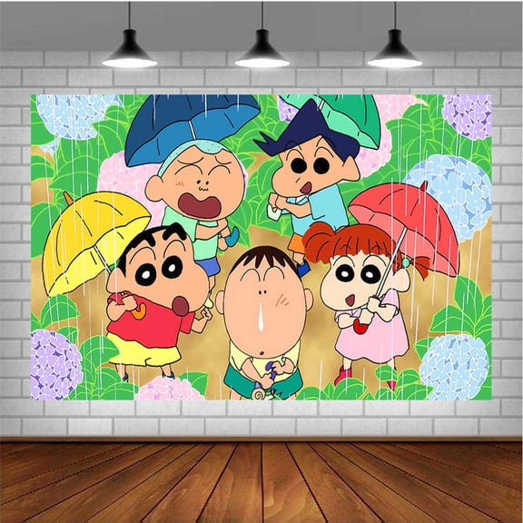 Crayon Shin-chan Banner Poster Wall Decor Birthday Backdrop Background Party Supplies Taspestry