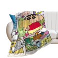 Crayon Shin-chan Throw Blanket Flannel Anime for Girls Boys Men Women ...