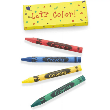 CrayonKing 4-Piece Crayon Box Non Toxic Crayons Art Supplies Party Favors, 150-Pack (600 Count)