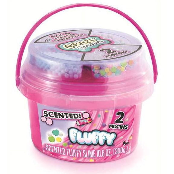 Craze Sensations Mix 'N Match Fluffy Mini Bucket (Scented, Pink)