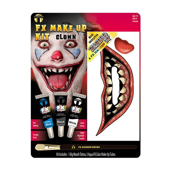 Clown Fx Makeup Kit Costume Accessory