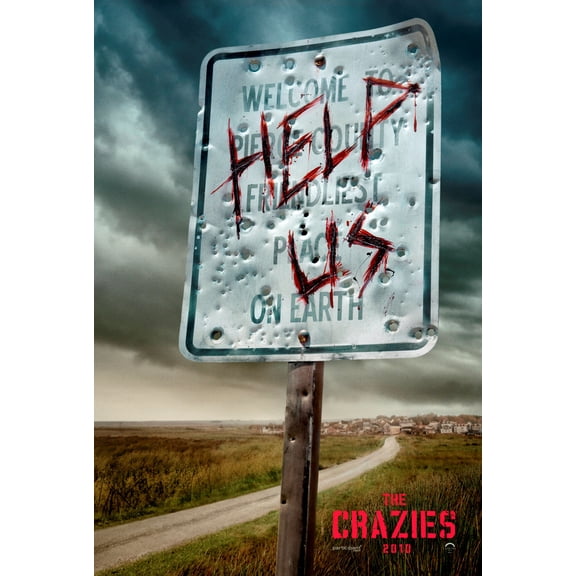 Crazies Movie poster Metal Sign 8inx 12in Art Print on Metal 8x12 Square Adults Best Posters