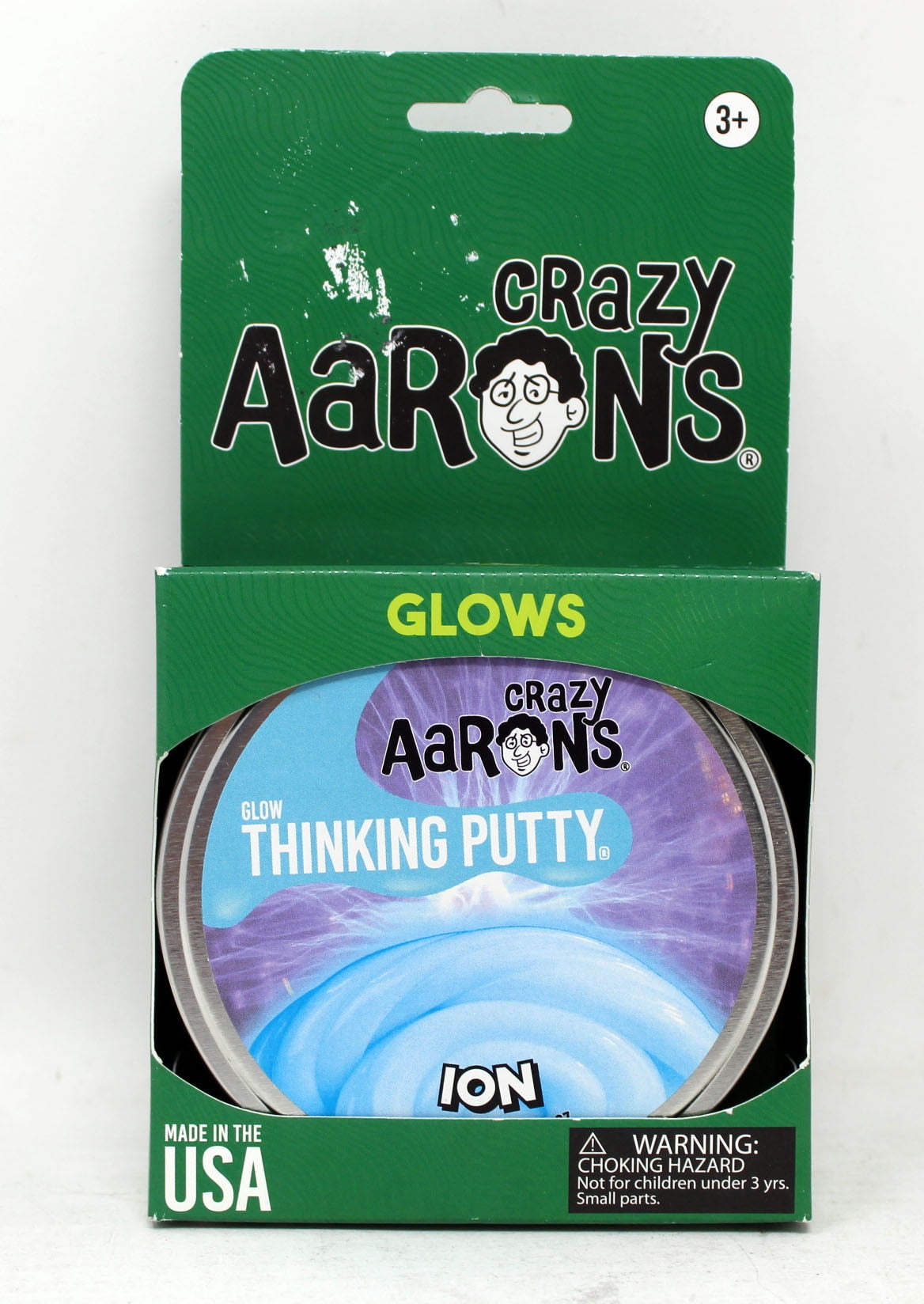 Crazy AaroN's Thinking Putty 4" Tin Ion GlowintheDark Putty