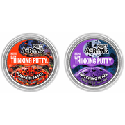 Crazy Aaron Mini Glow Thinking Putty, Pumpkin Patch & Witching Hour, 2 Pack, 0.46 oz Each