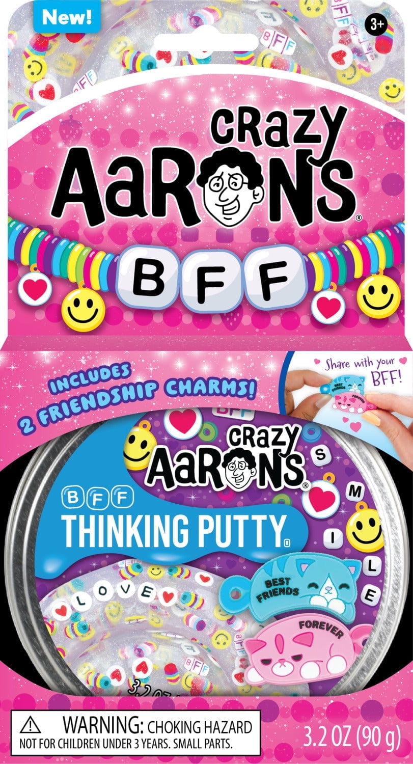 Crazy Aarons BFF Thinking Putty, Clear, Ages 3 and Up