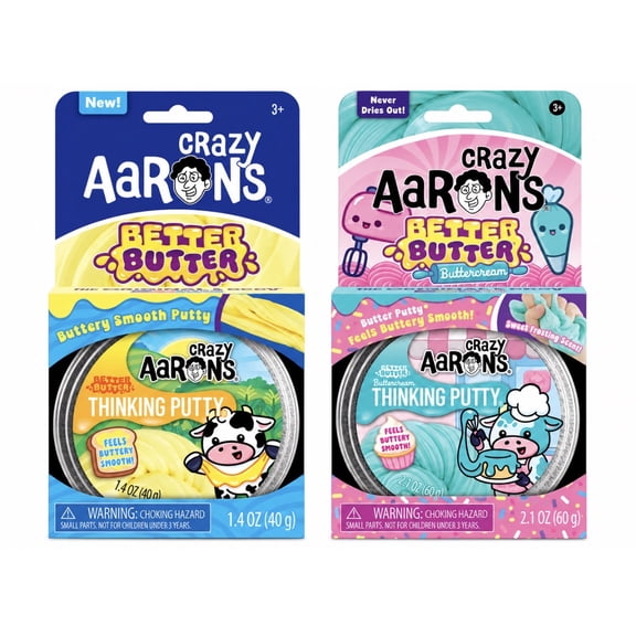 Crazy Aaron's Better Butter Thinking Putty Buttery Smooth bundle