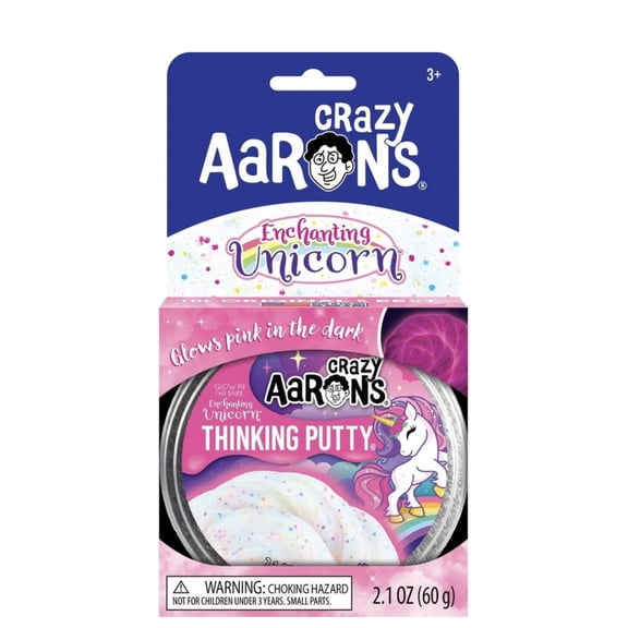 Crazy Aaron's Glow in the Dark Enchanting Unicorn Thinking Putty (2.1 oz)