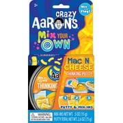 Crazy Aaron s Mac & Cheese Mix Your Own Thinking Putty, Clear with Yellow Colorizer, Ages 3 and Up
