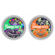 Crazy Aarons Mini Thinking Putty Zombie Party and Skeleton .46 oz 13.3 g 2-Pack