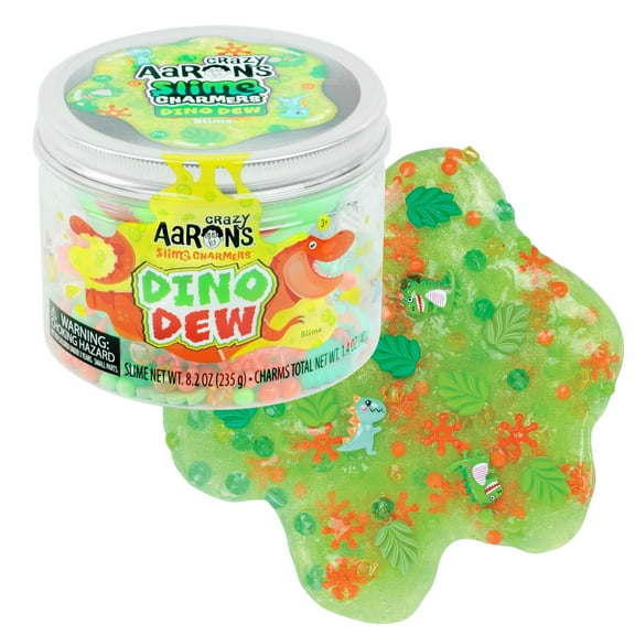 Crazy Aarons Slime Charmers Dino Dew Water Slime, Green, Ages 3 and Up