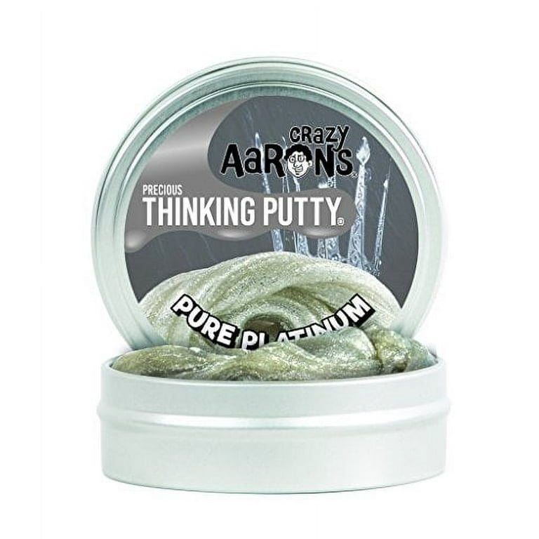 Crazy Aaron s Thinking Putty 1.6 Ounce Precious Metals Pure Platinum