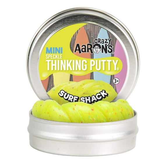 Crazy Aaron's Thinking Putty 2" Tin - Surf Shack Limited Edition - Speckled Putty, Soft Texture - Never Dries Out