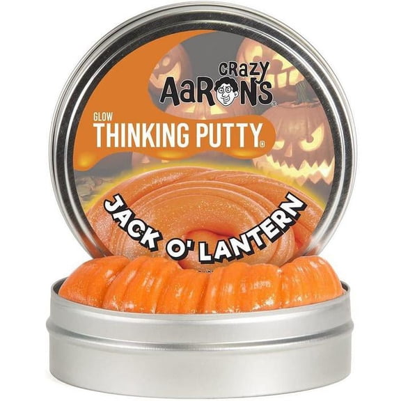 Crazy Aaron's Thinking Putty, 3.2 Ounce, Jack O' Lantern