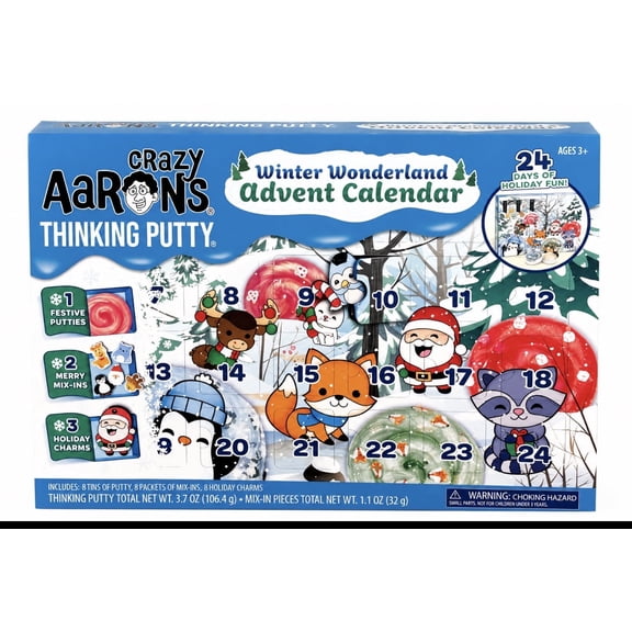 Crazy Aaron's Thinking Putty Winter Wonderland Advent