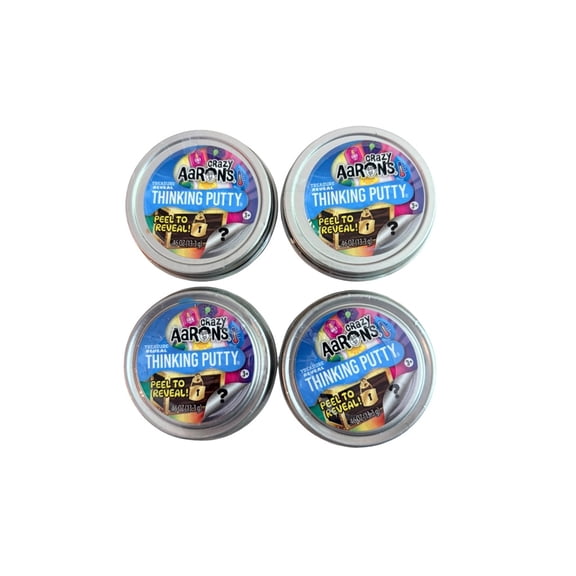 Crazy Aarons Treasure Reveal Thinking Putty (4 pack Bundle)