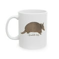 thumbnail image 1 of Crazy Armadillo 11 oz Coffee Mug - Fun Gift for Wildlife Lovers White Ceramic, 1 of 7