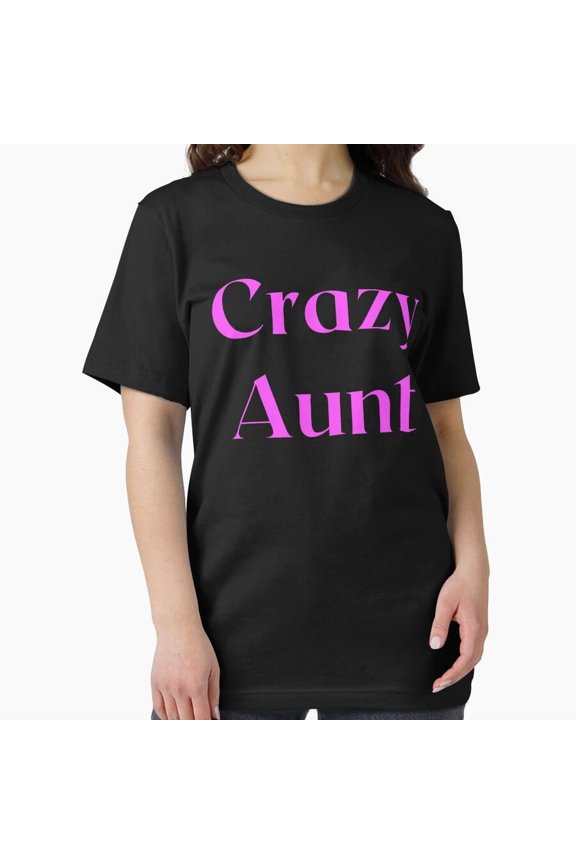 Crazy Aunt Christmas Holiday Fun Humor Festive Winter Graphic Unisex T-Shirt, up to size 5XL