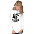 thumbnail image 1 of Crazy Aunt Funny Fave Auntie Present Women Plus Size Long Sleeve Graphic Tee Brisco Brands 3X, 1 of 5