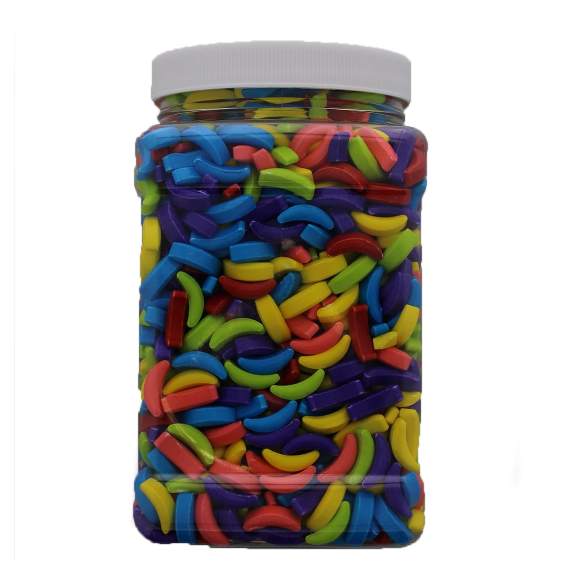 Uncle Joes Banana Heads Candy - 5 Pound Bulk Bag Of Assorted Banana Flavored Hard Candy, 6 Colors, Great For Vending