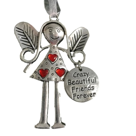 Crazy Beautiful Friend Forever Ornament - Best Friend Christmas Gift (Iron Keepsake for Tree/Wall Decor) Thoughtful Present