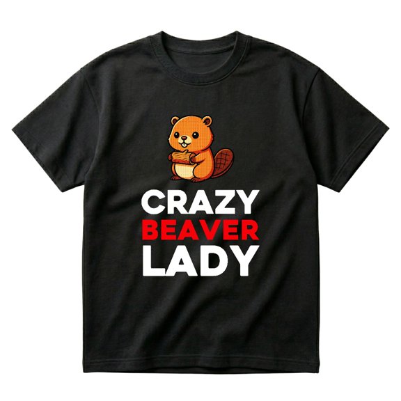 Crazy Beaver Lady Funny Beaver Lovers Gift Cute Animal Mom