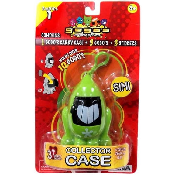 Crazy Bones Gogo's Series 1 Simi Collector Case (Green)