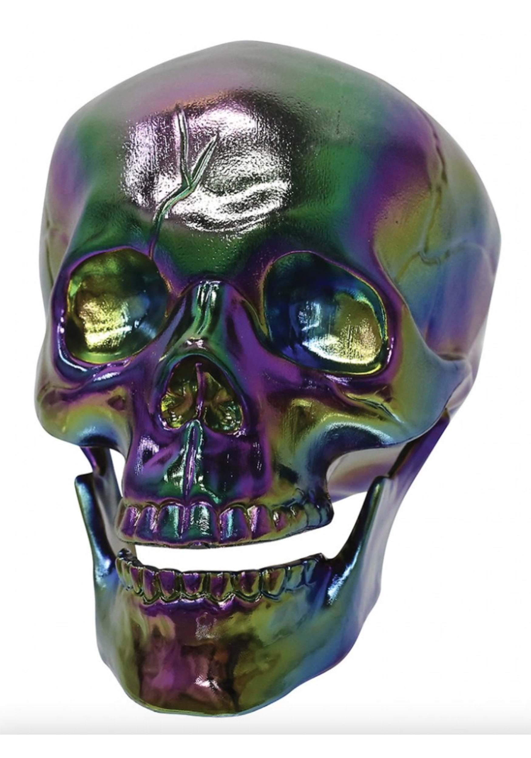 Crazy Bonez Oil Slick Iridescent Finish Skull Metallic Horror