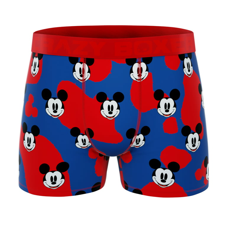 Crazy Boxer Disney Mickey Mouse, Men's Boxer Briefs, Novelty Gift