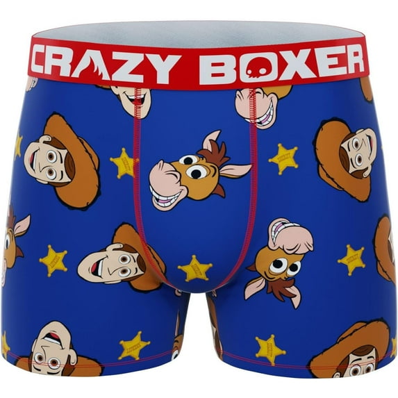 Crazy Boxer Toy Story Woody Men's Boxer Briefs in Cereal Box-XLarge (40-42)