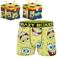 thumbnail image 1 of Crazy Boxers SpongeBob SquarePants Faces Boxer Briefs in Present Box-Small (28-30), 1 of 6