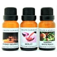 thumbnail image 1 of Crazy Candles 3 Bottle Set: Whiskey Bourbon, Merlot, Sangria White Peach 1/2 Fl Oz Each (15ml) Premium Grade Scented Fragrance Oil Made in USA, 1 of 1