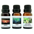 thumbnail image 1 of Crazy Candles 3 Bottles Set, 1 Amber, 1 Fern, 1 Oakmoss Sandalwood 1/2 Fl Oz Each (15ml) Premium Grade Scented Fragrance Oils, 1 of 1