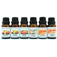 thumbnail image 1 of Crazy Candles 6 Bottles Set (Made in USA) Mandarin, Orange Blossom, Orange Satsuma, Pineapple Tangerine, Tangerine, Tangerine Mango 1/2 FL Oz Each (15ml) Premium Grade Scented Fragrance Oil, 1 of 1