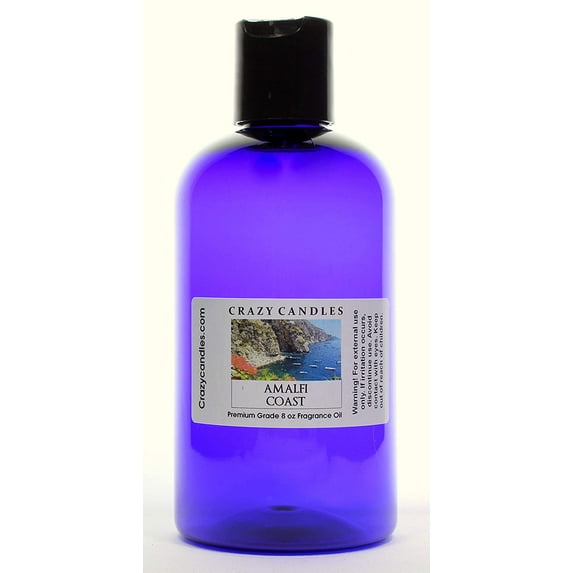 Crazy Candles 8oz Amalfi Coast 8 Fl Oz Bottle (237ml) Premium Grade Scented Fragrance Oil Made in USA