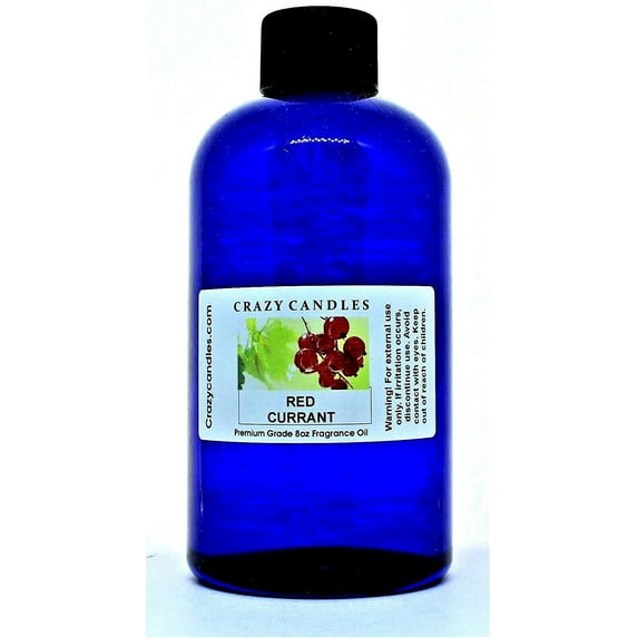 Crazy Candles 8oz Red Currant Bottle 8 Fl Oz Each (237ml) Premium Grade Scented Fragrance Oil Made in USA