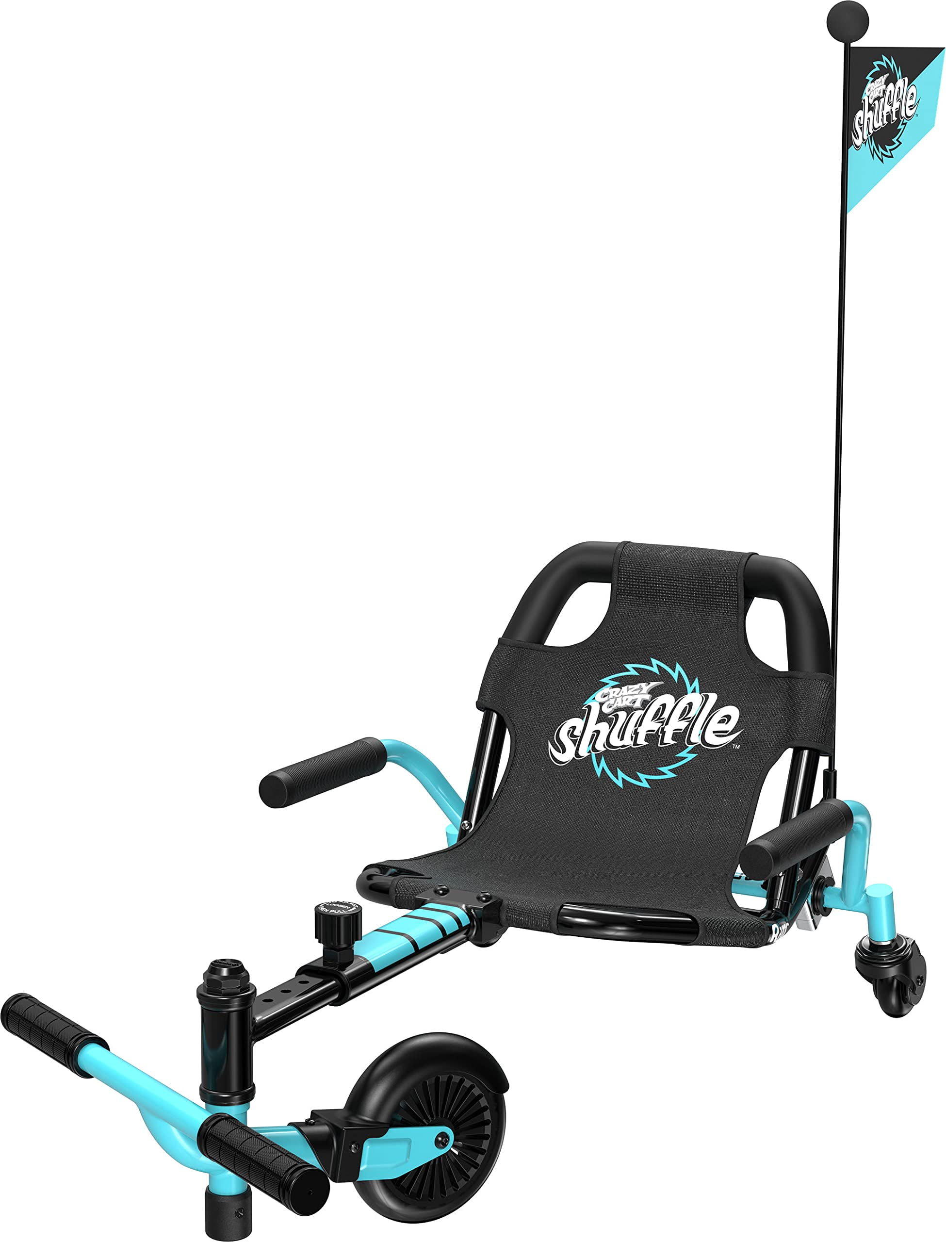 Crazy Cart Shuffle by Razor Kid-Powered Drifting Go-Kart for Ages 4+, Crazy Cart Drift Bar Technology, Adjustable Frame with 5 Length Settings